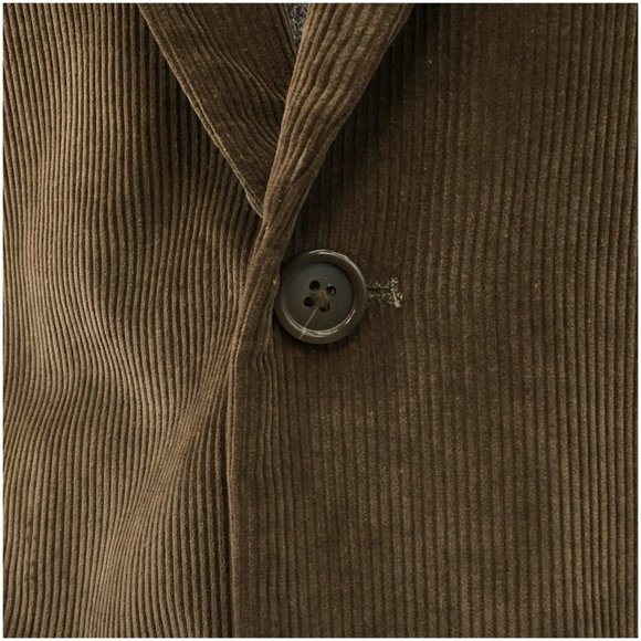 Adolfo Mens Blazer Sport Coat Two Button Casual Jacket Size 44R Corduroy Suits‎ - Picture 5 of 13
